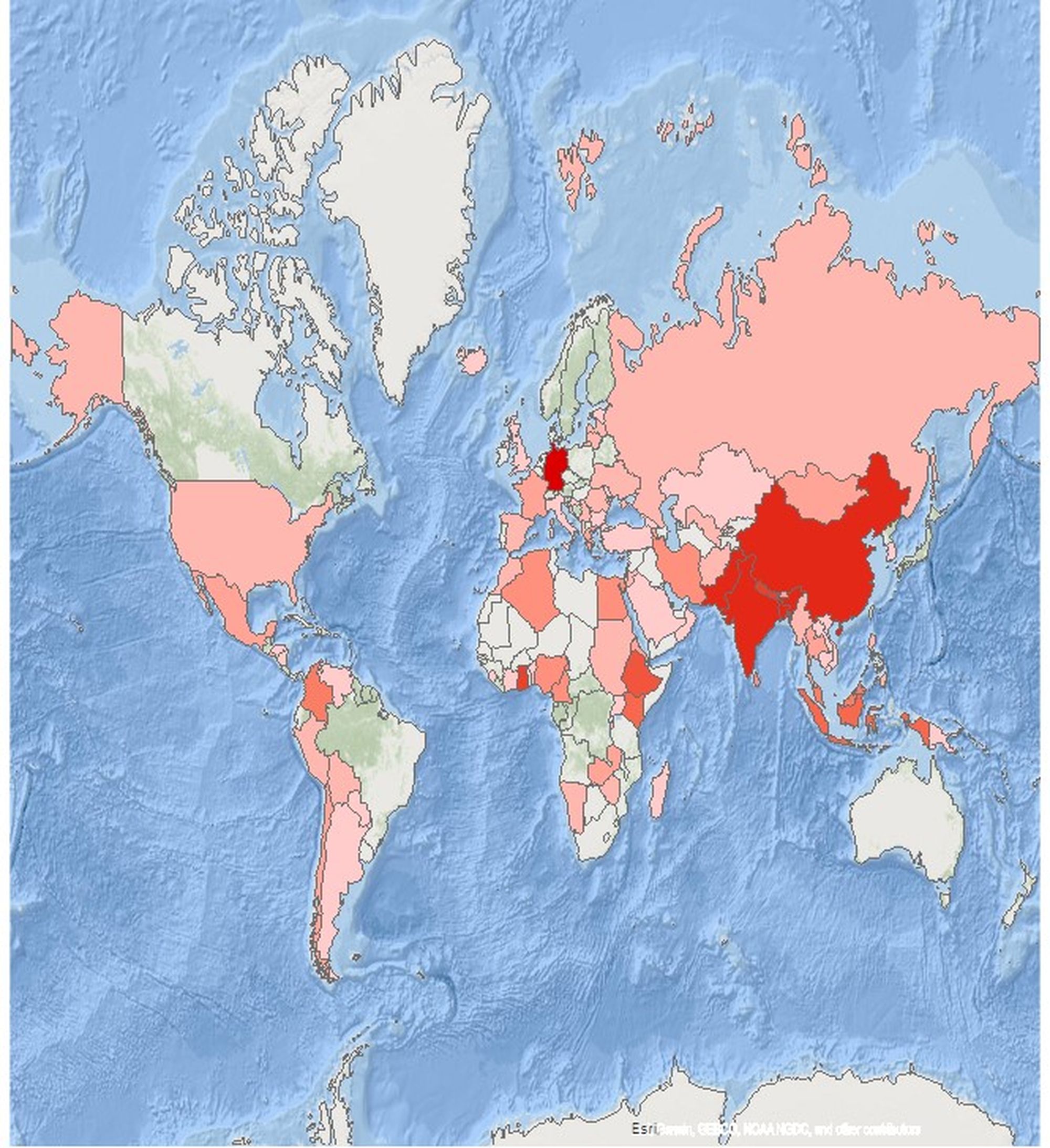 Map with the worldwide distribution of bet36ʱȷ_188ȷֱ& Photogrammetry and Geoinformatics Alumni